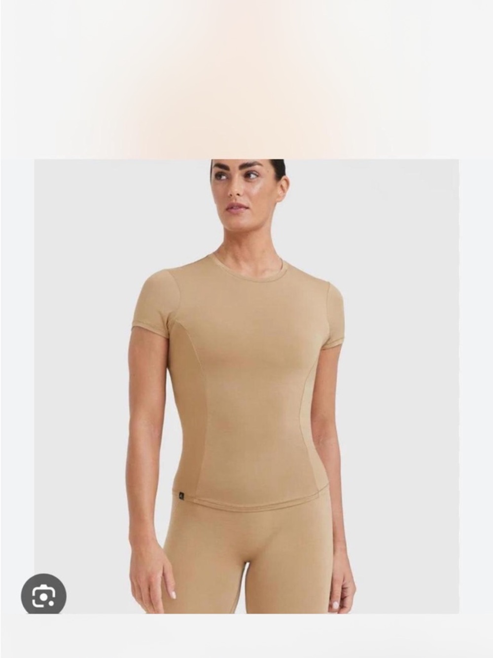 NWT oner active mellow soft short sleeve dune small